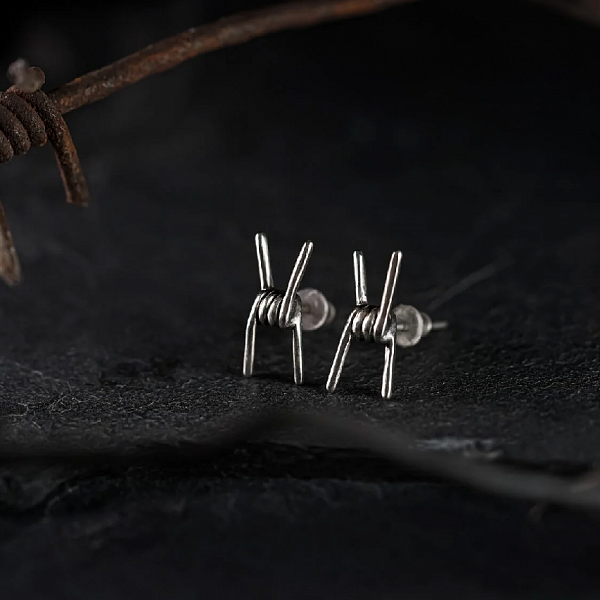 Серьги Kate Snap "Колючая проволока"