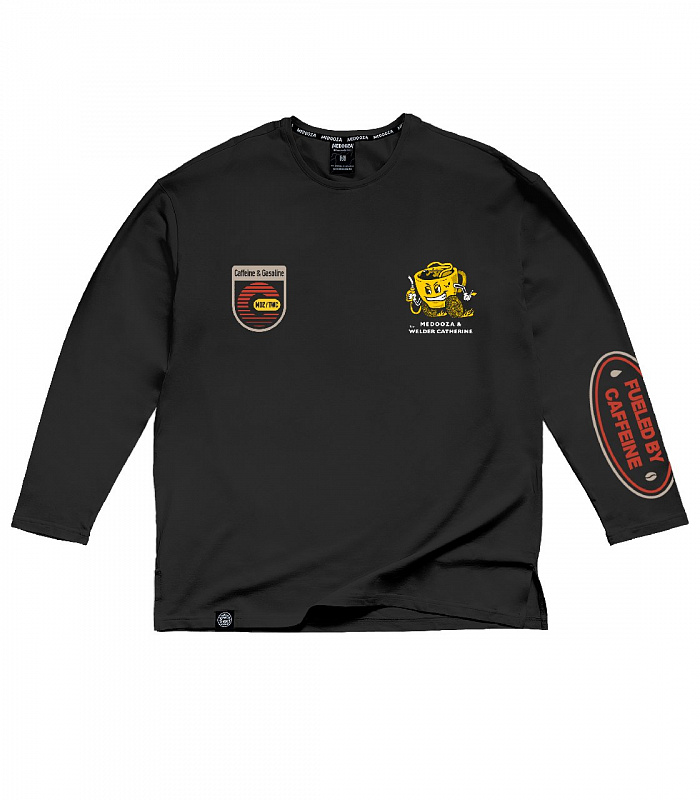 Лонгслив MEDOOZA x TWC "Coffee Crew" чёрный