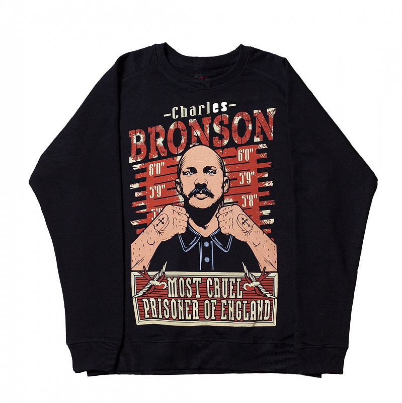 Свитшот ЯРОСТЬ "Bronson" чёрный
