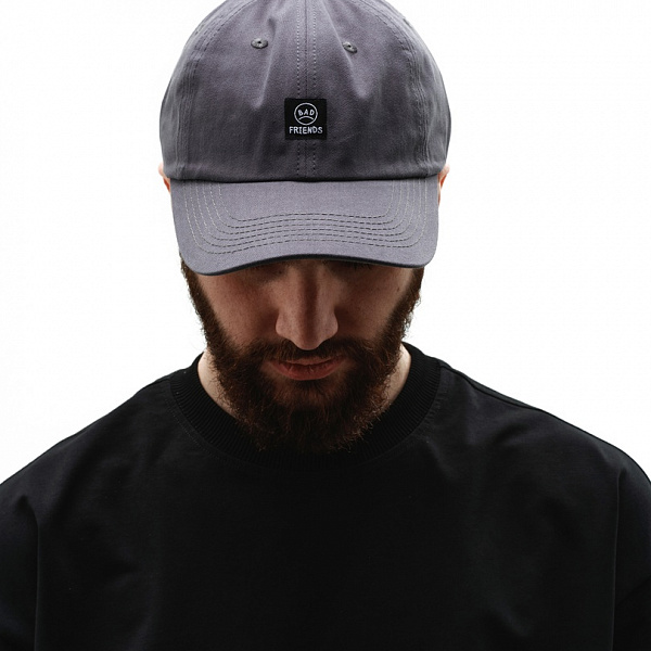 Кепка THE BAD FRIENDS Cassis серый