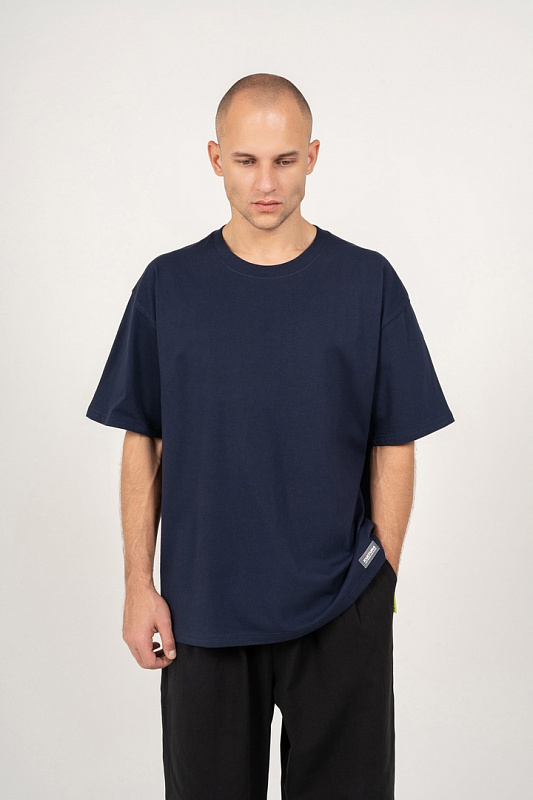Футболка KUL'TURA oversize "High" синий