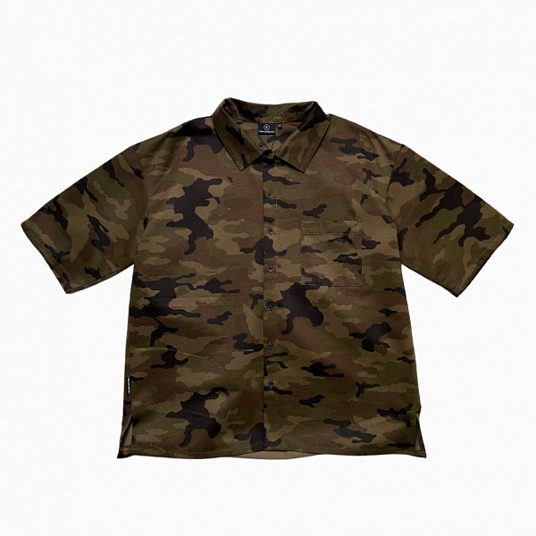 Рубашка THE BAD FRIENDS short sleeve summer oversize камуфляж