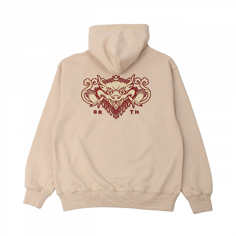 Худи BREATHE OUT - Tibetan Skull Hoodie, Beige