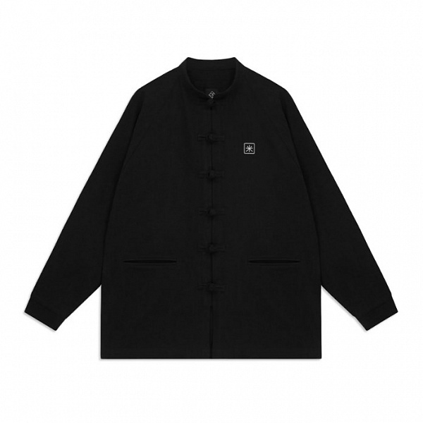 Рубашка RICE PANASIAN CHINESE SHIRT RAMI BLACK