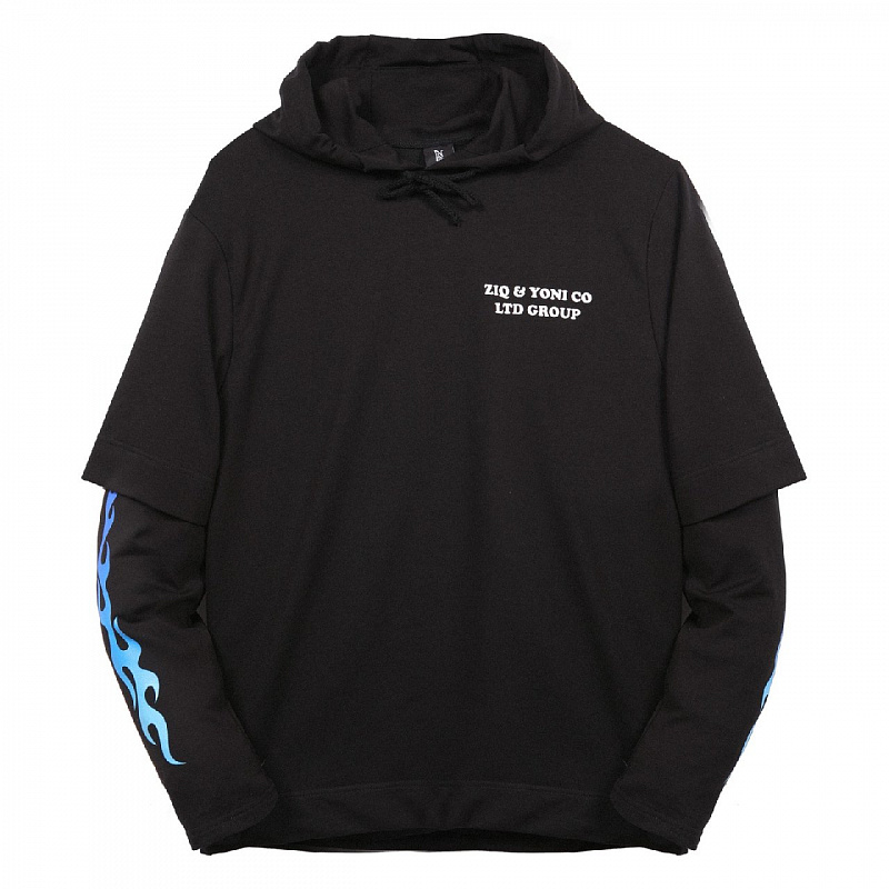 Толстовка ZIQ & YONI с двойными рукавами LTD SS18 черная