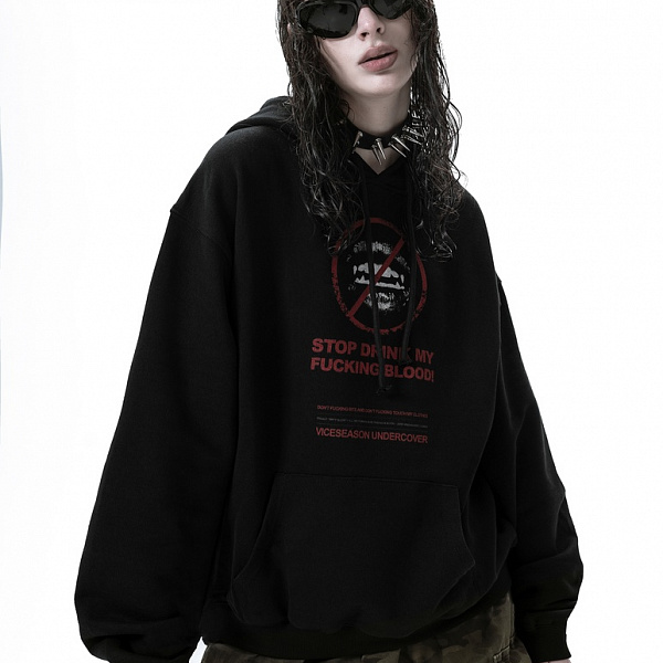 Худи Viceseason Undercover ANTIBITE черный