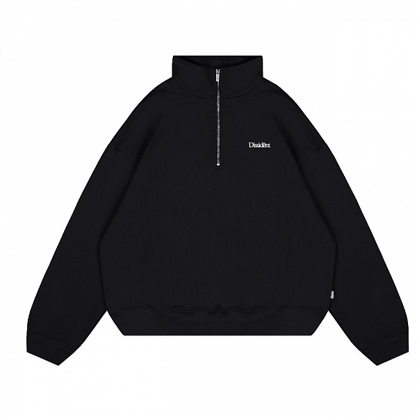 Толстовка Dissident "OG Logo" Half-Zip черный