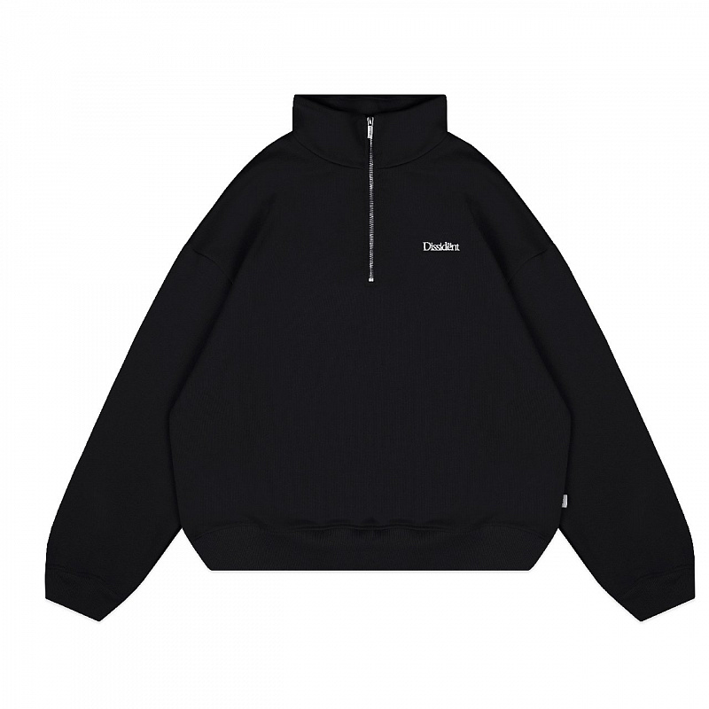 Толстовка Dissident "OG Logo" Half-Zip черный
