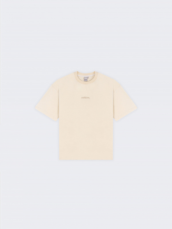 Футболка UNIFORM Relaxed кремовый