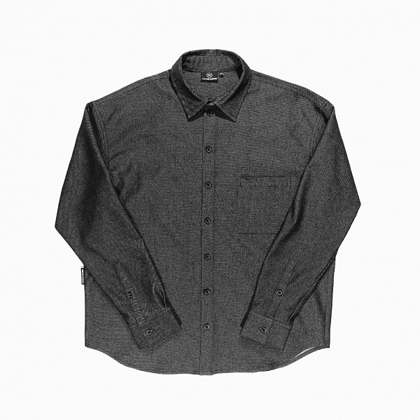 Рубашка THE BAD FRIENDS Shirt длинный рукав джинса черный меланж