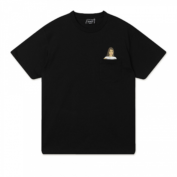 Футболка RIPNDIP FLASHING KITTYS POCKET TEE BLACK