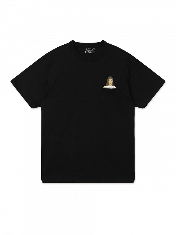 Футболка RIPNDIP FLASHING KITTYS POCKET TEE BLACK