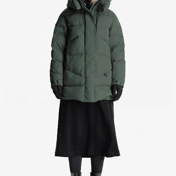 Пуховик женский KRAKATAU технологичный Qw444-52 AMERY елово-серый