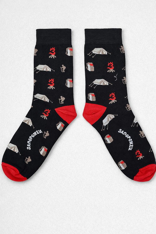 Носки ЗАПОРОЖЕЦ Костер (Черный (Черный)