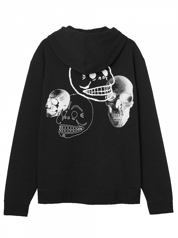 Худи Cheap Monday Pullover hood Skull mania BLACK