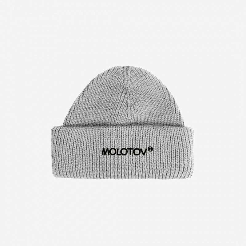 Шапка MOLOTOV Beanie AW'23 Grey Серый