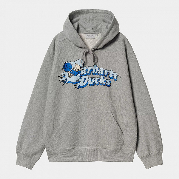 Худи CARHARTT WIP Hooded Flaming Ducks Sweat GREY HEATHER
