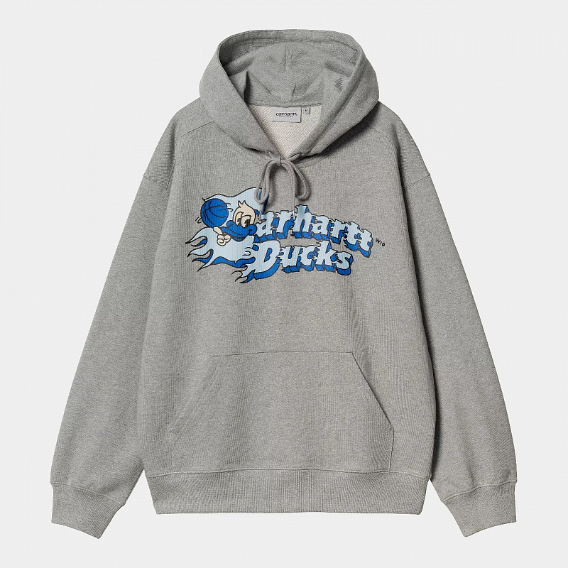 Худи CARHARTT WIP Hooded Flaming Ducks Sweat GREY HEATHER