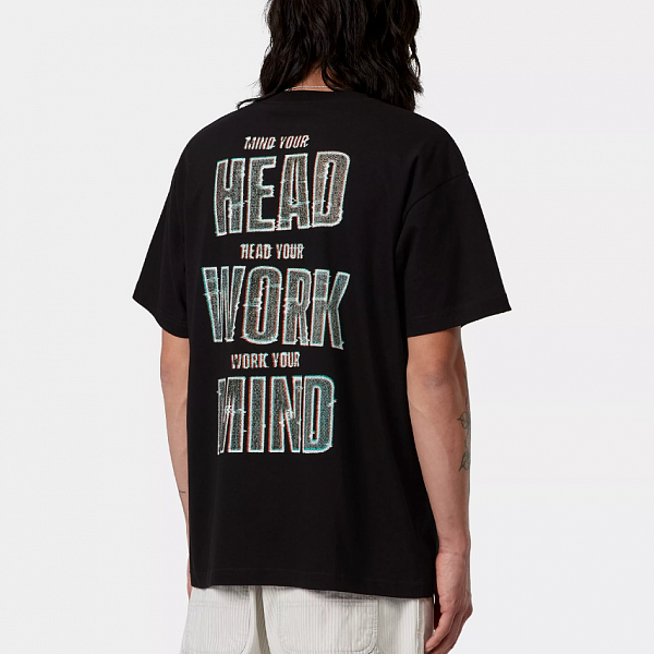 Футболка CARHARTT WIP S/S Mind Your Head T-Shirt BLACK