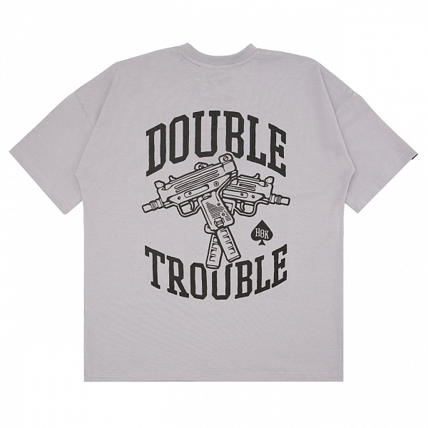 Футболка HOOK «Даблтрабл» серый