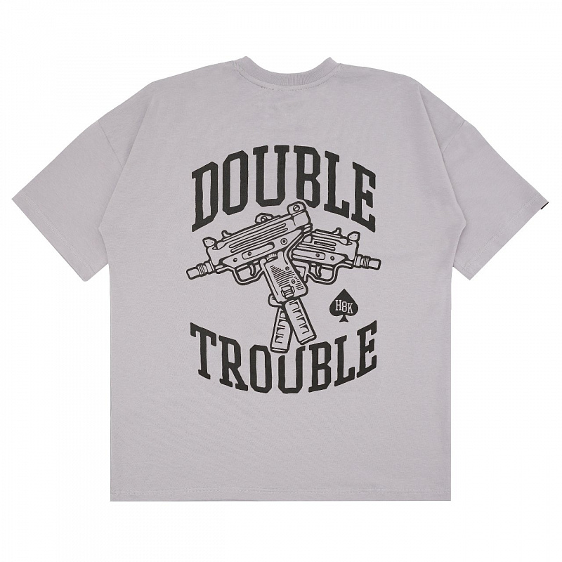 Футболка HOOK «Даблтрабл» серый