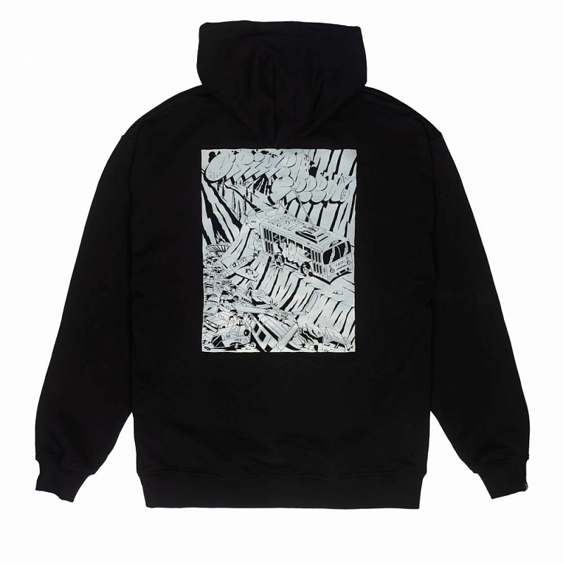 Худи HOOK зип «Скорость» Черный