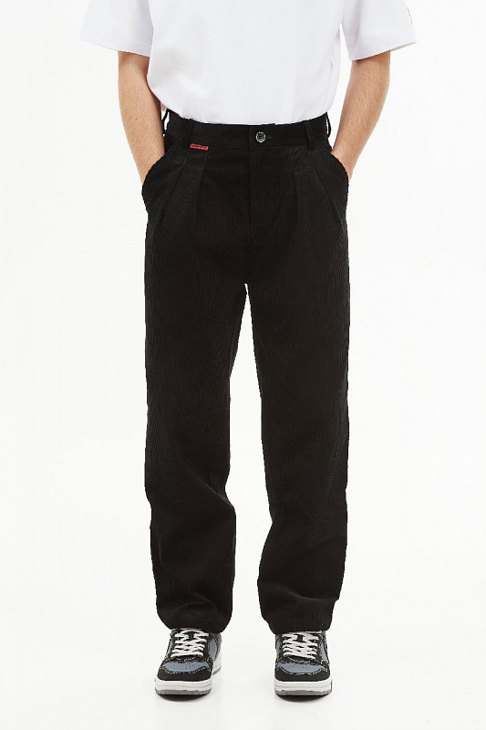 Брюки THE BAD FRIENDS Chino pants вельвет черный