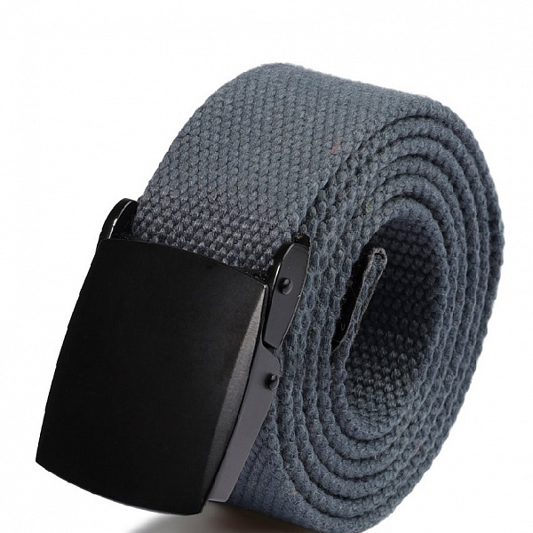 Ремень Street Soul R25-23 Пряжка с усечёнными кромками тёмно-серый