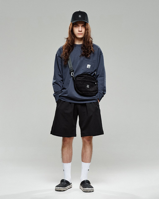 Шорты THE BAD FRIENDS Basic 250гр oversize черный