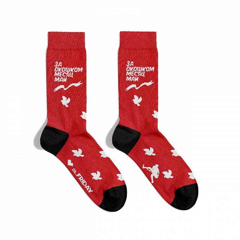 Носки ST.FRIDAY SOCKS За окошком месяц май