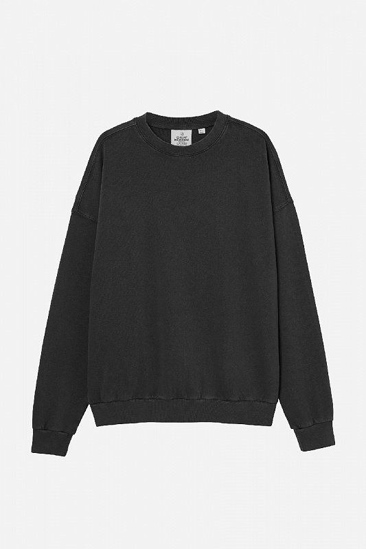 Свитшот Cheap Monday Goal sweat BLACK + USED WASH