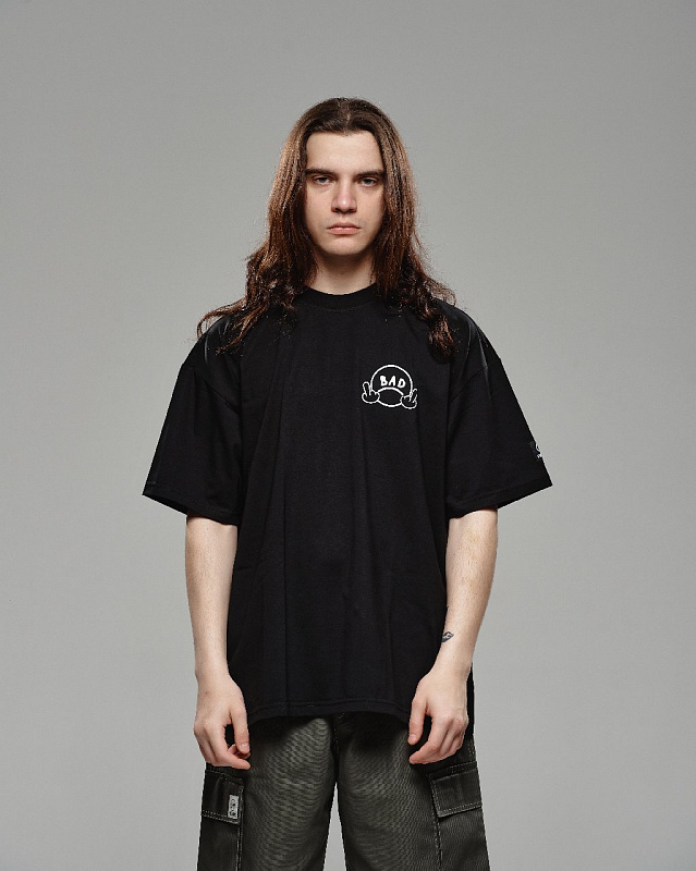 Футболка THE BAD FRIENDS "Fak Logo" 200г черный