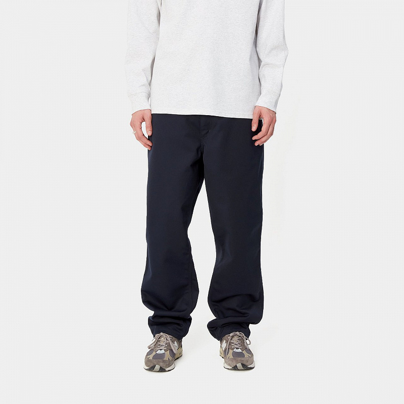 Брюки CARHARTT WIP вельветовые Simple Pant DARK NAVY (RINSED)