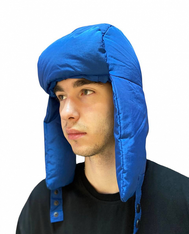 Шапка МОЛОДОСТЬ ушанка Navy Синий