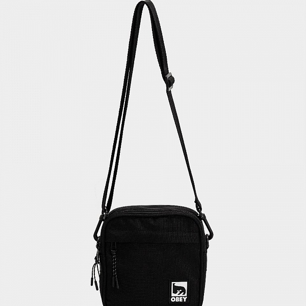 Сумка через плечо OBEY HALF EYE CROSSBODY BAG BLACK