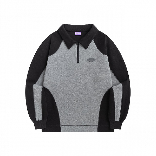 Свитшот YMKA SHIX Puff College star черный/серый