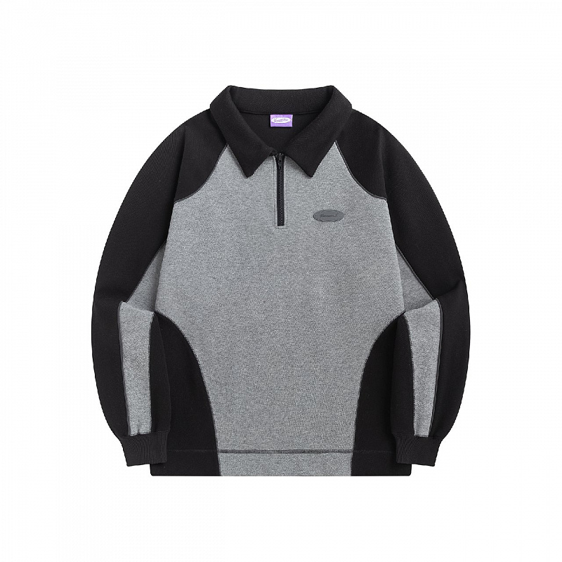 Свитшот YMKA SHIX Puff College star черный/серый