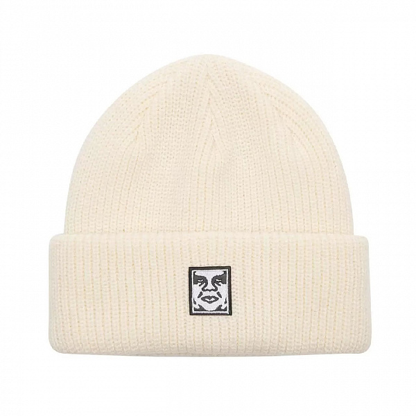Шапка OBEY MID ICON PATCH CUFF BEANIE UNBLEACHED