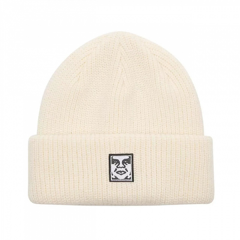 Шапка OBEY MID ICON PATCH CUFF BEANIE UNBLEACHED