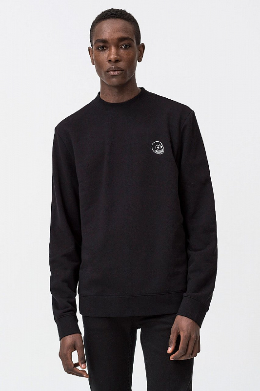 Свитшот Cheap Monday Worth sweat Tiny skull BLACK