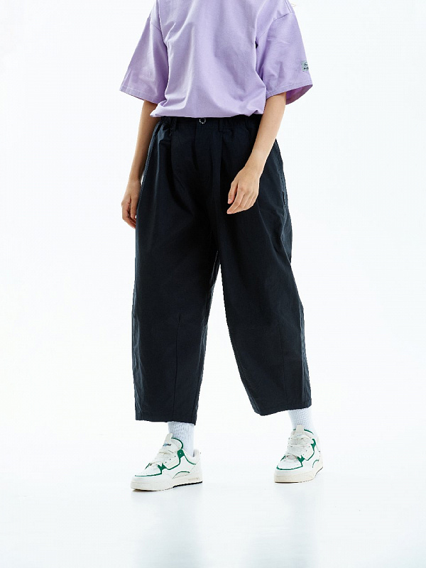 Брюки THE BAD FRIENDS Shibuya pants хлопок черный