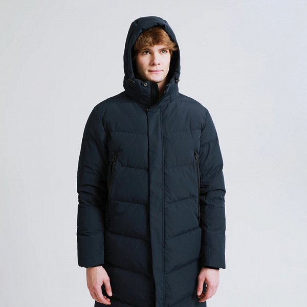 Пуховик ANTA удлиненный Bluey Синий