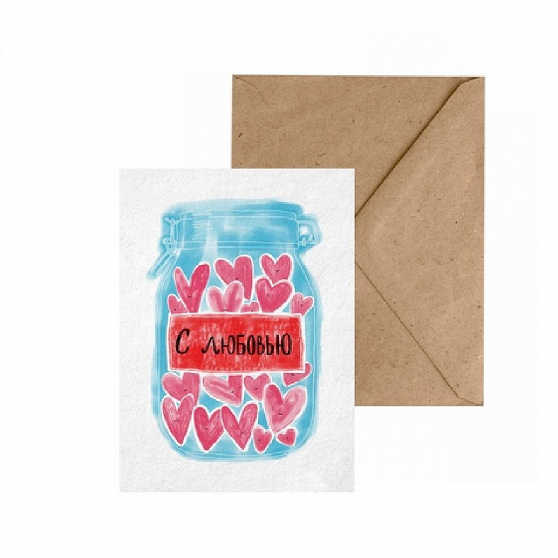 Открытка ST.FRIDAY Примерно 1050 мл. любви