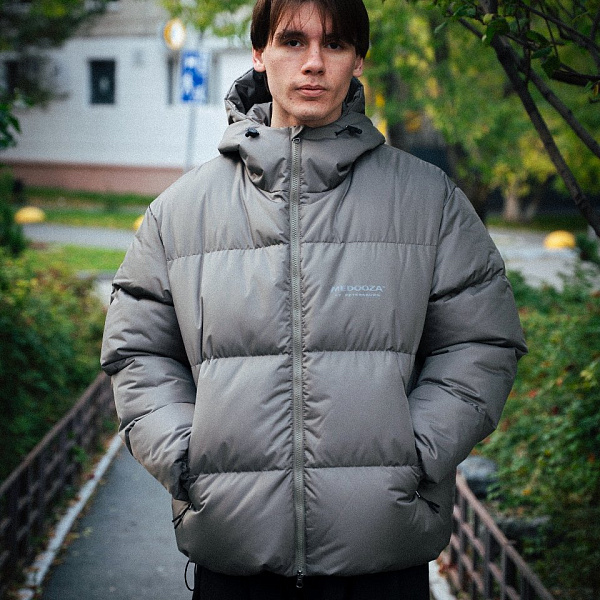Пуховик MEDOOZA Beefy "Brushed Skull'r" хаки