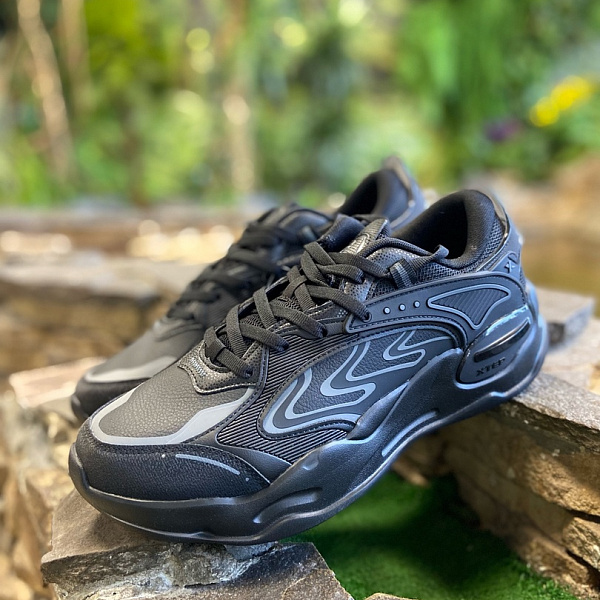 Кроссовки XTEP BLACK/CHARCOAL GREY Чёрный/Серый