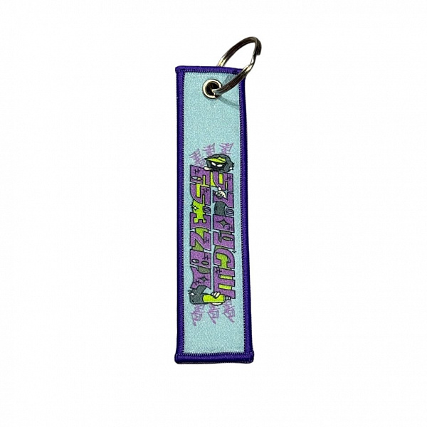 Брелок ремувка THE BAD FRIENDS ТЮМЕНЬ КООРДИНАТЫ голубой