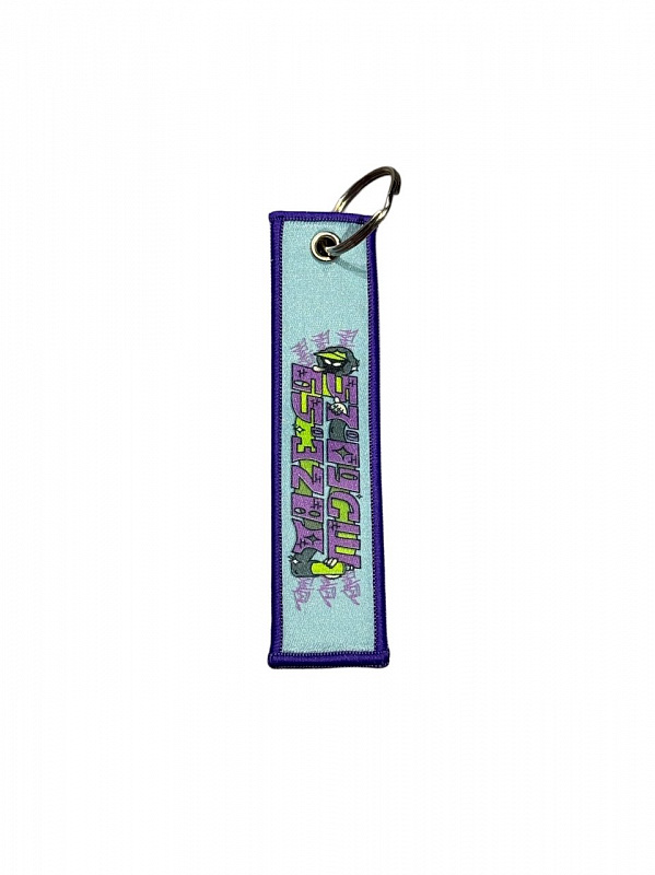 Брелок ремувка THE BAD FRIENDS ТЮМЕНЬ КООРДИНАТЫ голубой