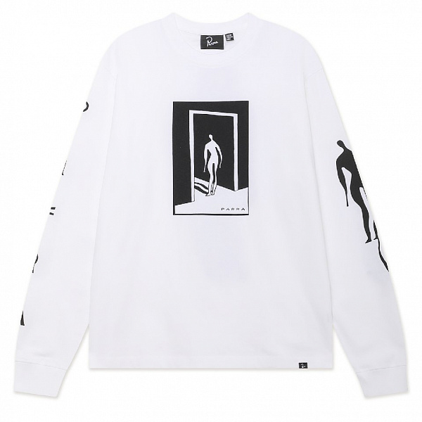 Лонгслив BY PARRA The hotel long sleeve t-shirt WHITE