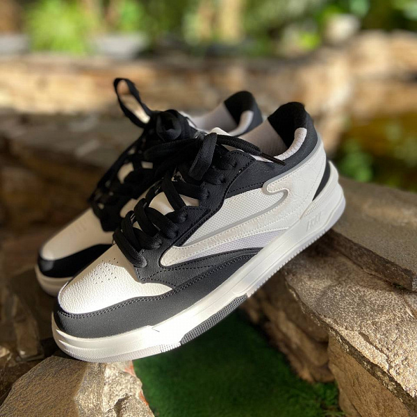 Кеды ERKE мужские M.Skateboard low shoes l.grey/black/l.white светло-серый/черный/белый