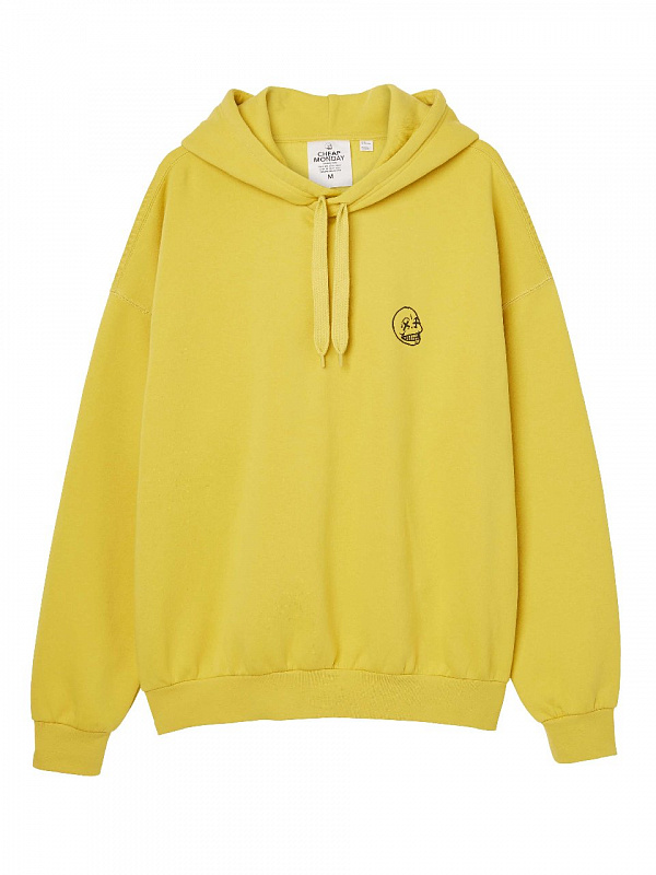 Худи Cheap Monday Goal hood Faint skull mini DIRTY YELLOW